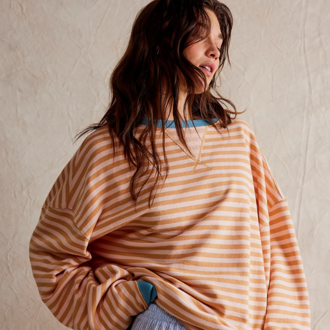 Sophia | Gestreepte oversize sweatshirt